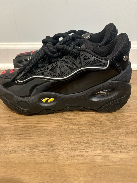 Puma Other - Puma Black Athletic Sneakers with Red and Yellow Accents